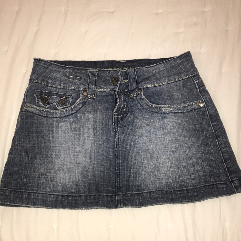 Hydraulic Jean mini skirt size small like new